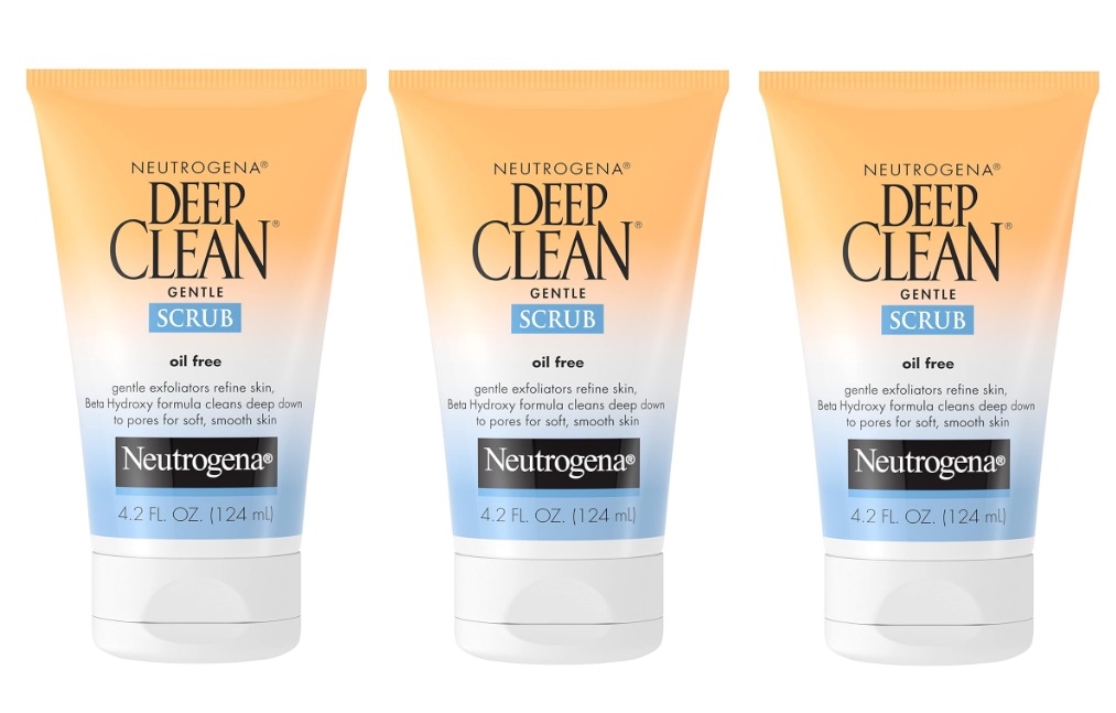 4.2-Oz Neutrogena Deep Clean Gentle Daily Facial Scrub Cleanser (Oil-Free) 3 for $11.61 ($3.87 each) w/ S&S + Free Shipping w/ Prime or on $35+