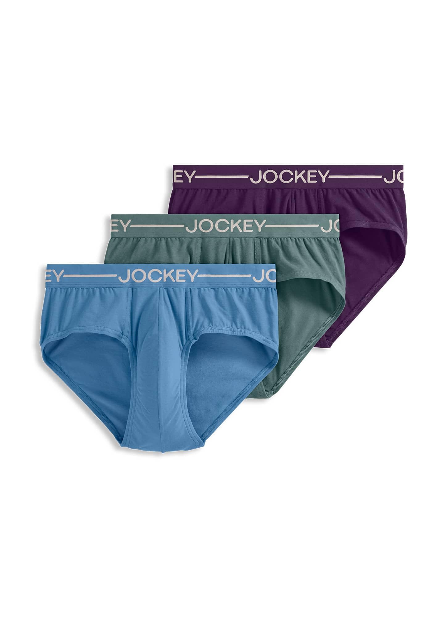 Jockey Men's Underwear Stretch Briefs: 4-Pk Active or 3-Pk Organic Cotton