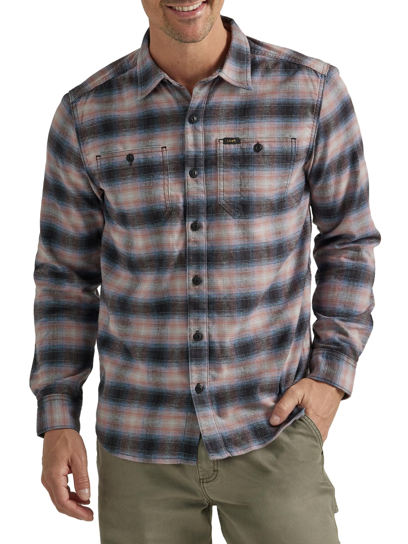 Lee Men's Extreme Motion Flannel Working West Shirt (Various)
