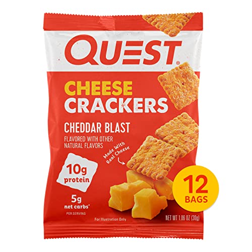 12-Ct 1.06-Oz Quest Nutrition Cheese Crackers (Cheddar Blast or Spicy Cheddar) $16.31 w/ S&S + Free Shipping w/ Prime or on orders $35+