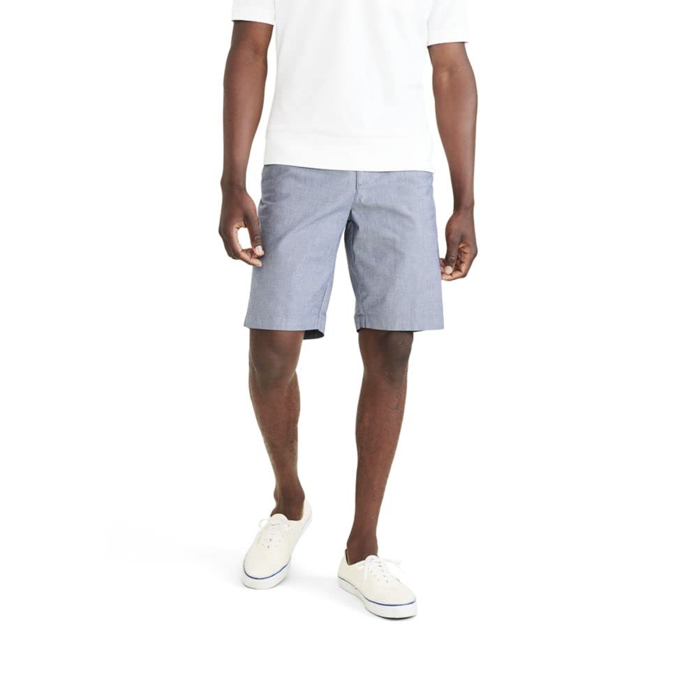 Dockers Men's 9" Ultimate Straight Fit Supreme Flex Shorts (Chambray-Navy Blazer) $9.65 + Free Shipping w/ Prime or on $35+