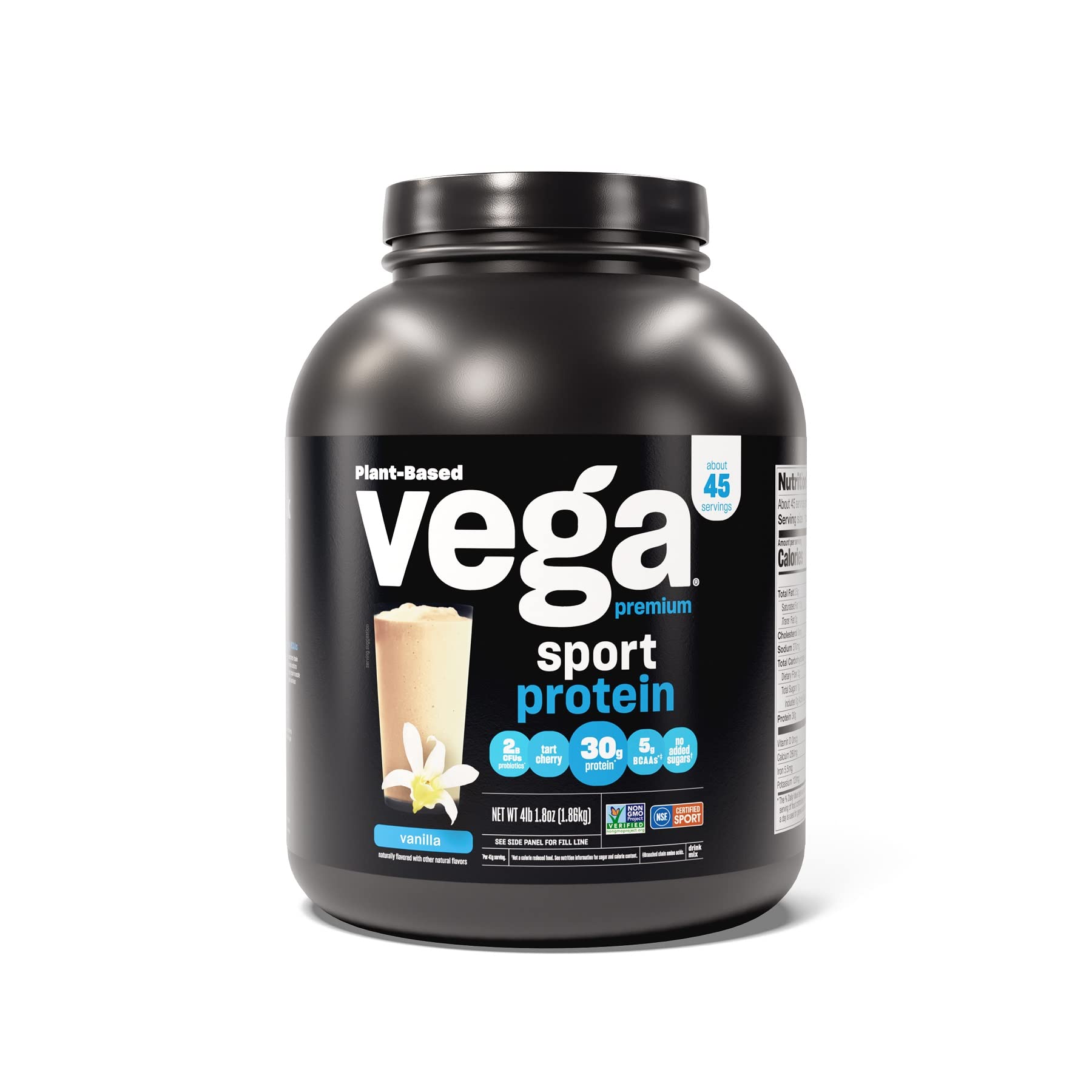  65.8-Oz Vega Sport Premium Plant Based Protein Powder (Vanilla) & More from $46.18 w/ S&S + Free Shipping