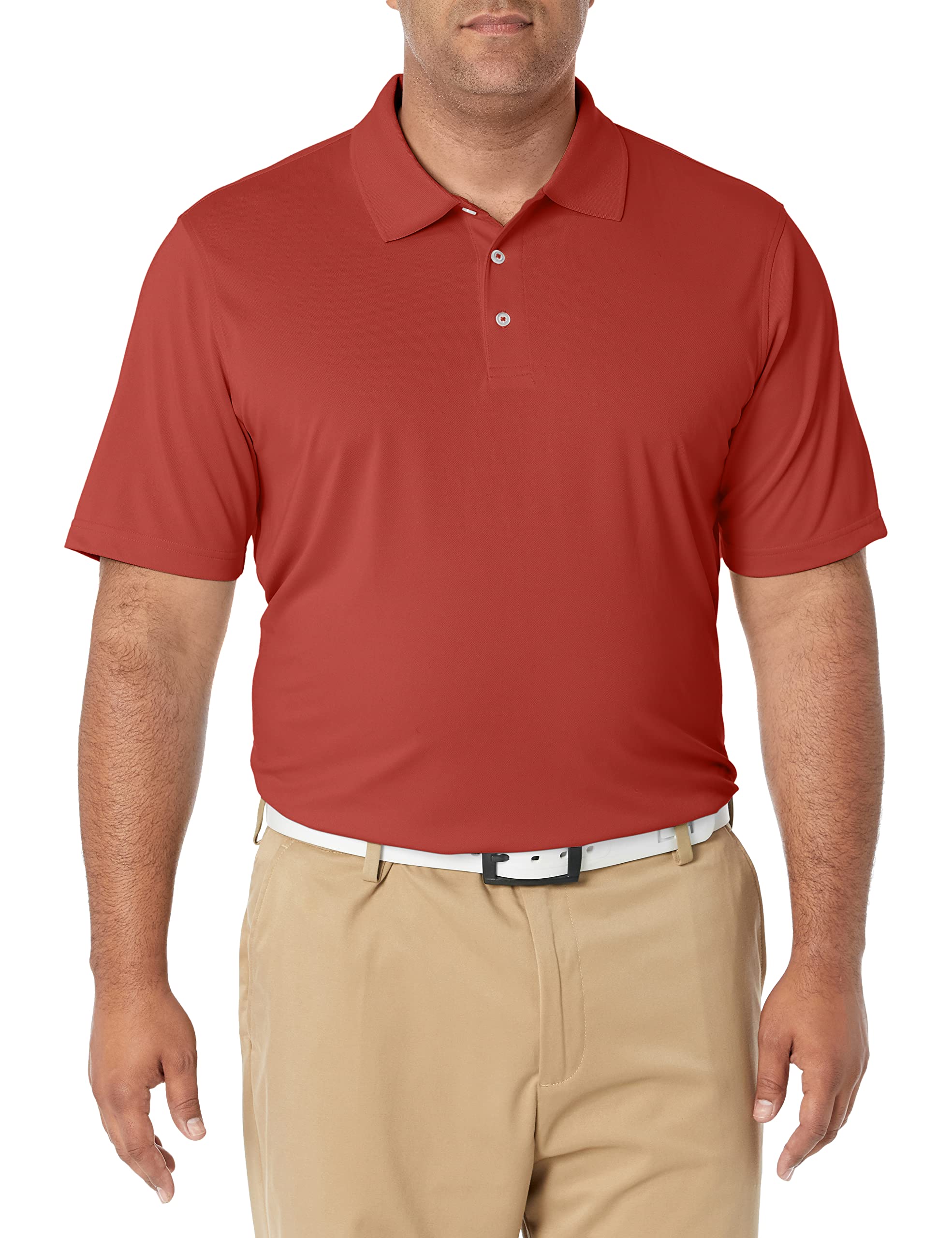 Amazon Essentials Men's Regular-Fit Quick-Dry Golf Polo Shirt (Rust, Various Sizes) from $6.40+ Free Shipping w/ Prime or on $35+