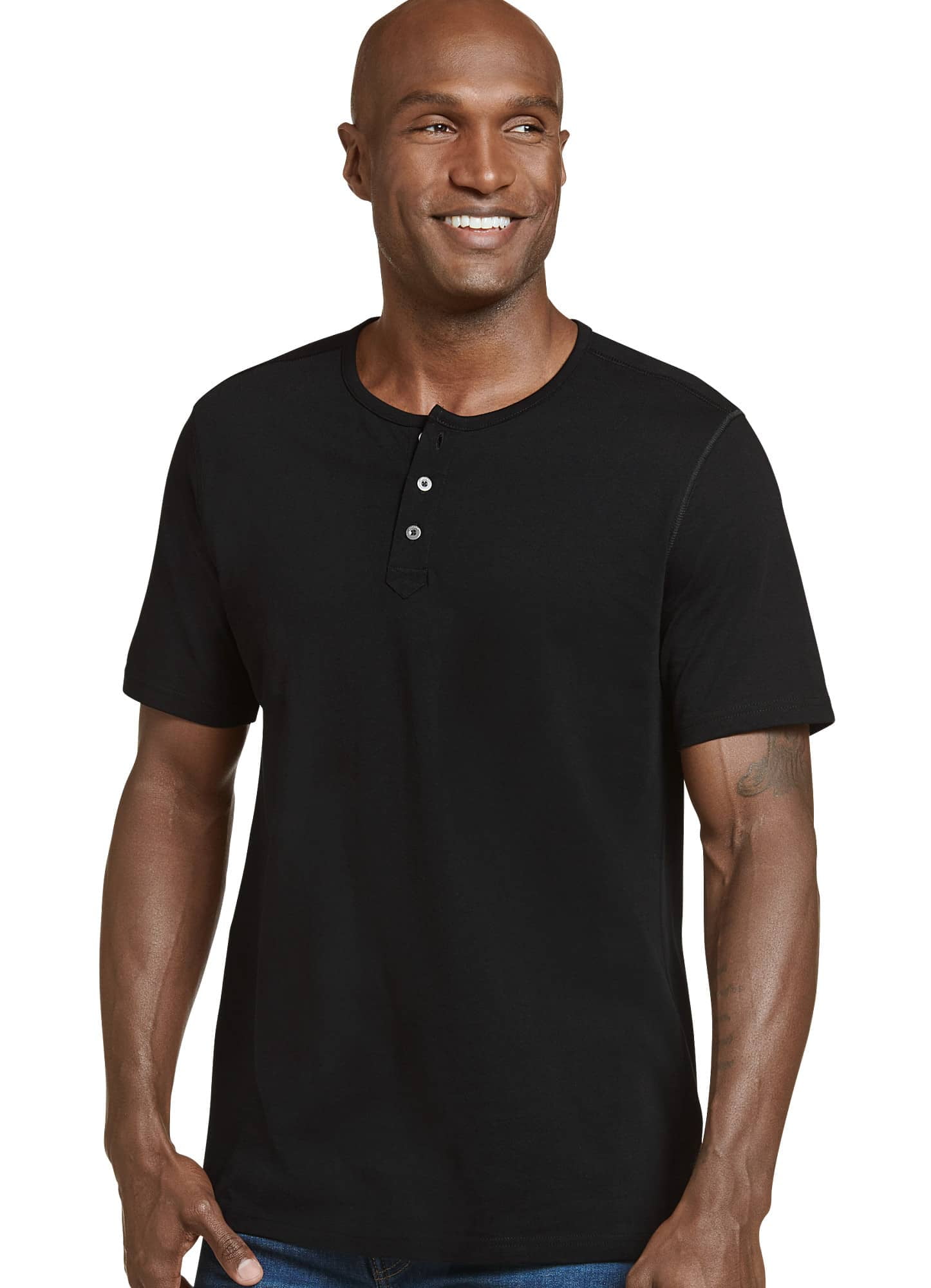 Jockey Men's Loungewear 100% Cotton Signature Henley (Various colors ...