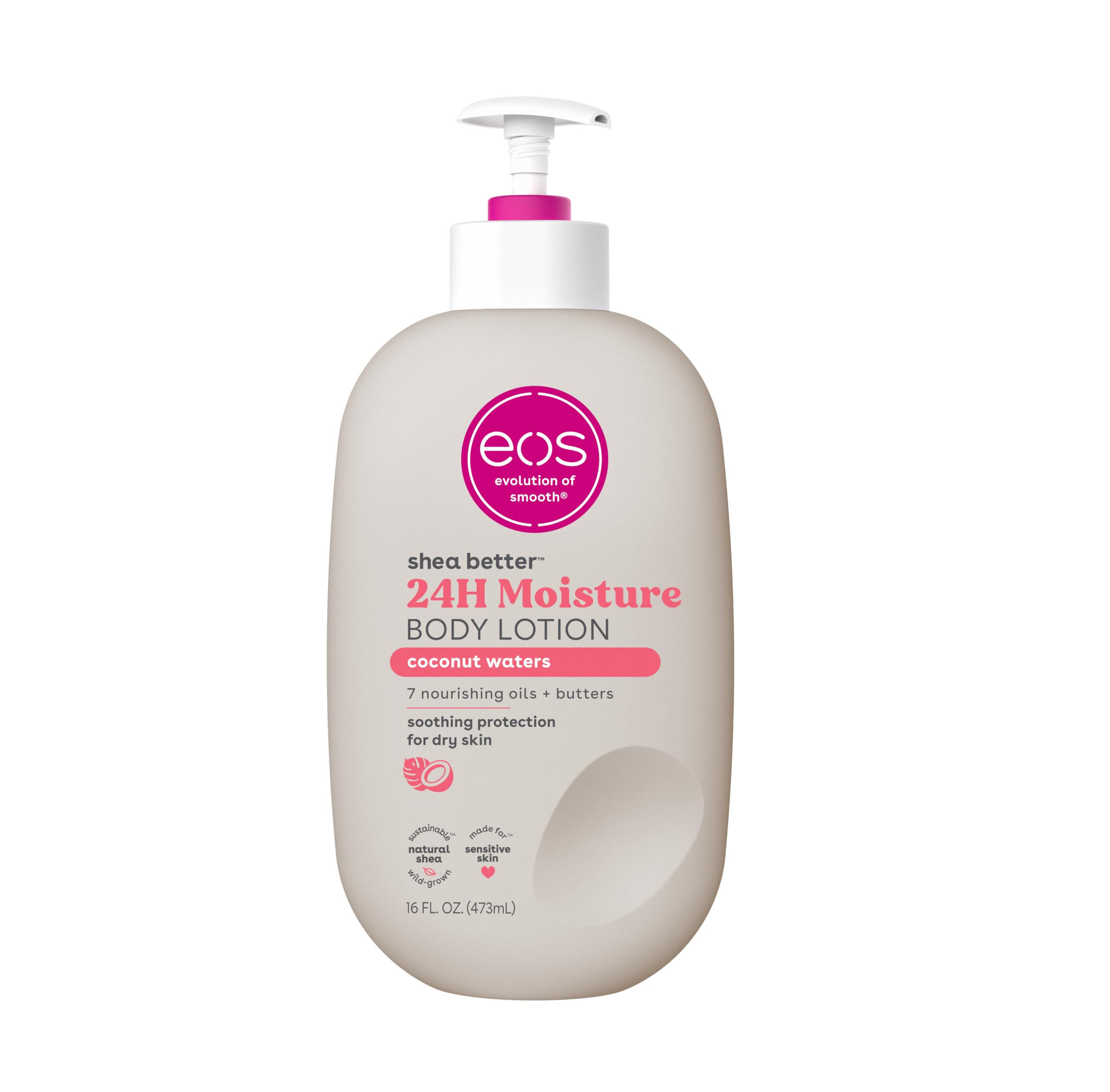 16-Oz eos Shea Better Body Lotion (Coconut Waters) $5.57 w/ S&S and more + Free Shipping w/ Prime or on $35+