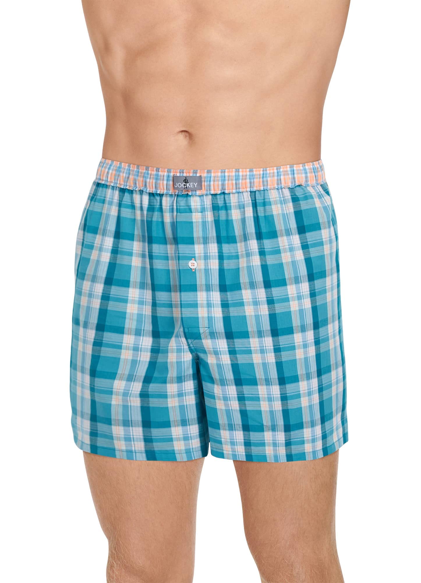 Jockey Men's Underwear 100% Cotton Woven 5" Boxer (Drowsy Dream Plaid, Size: S, L & XL) $4.99 & More + Free Shipping