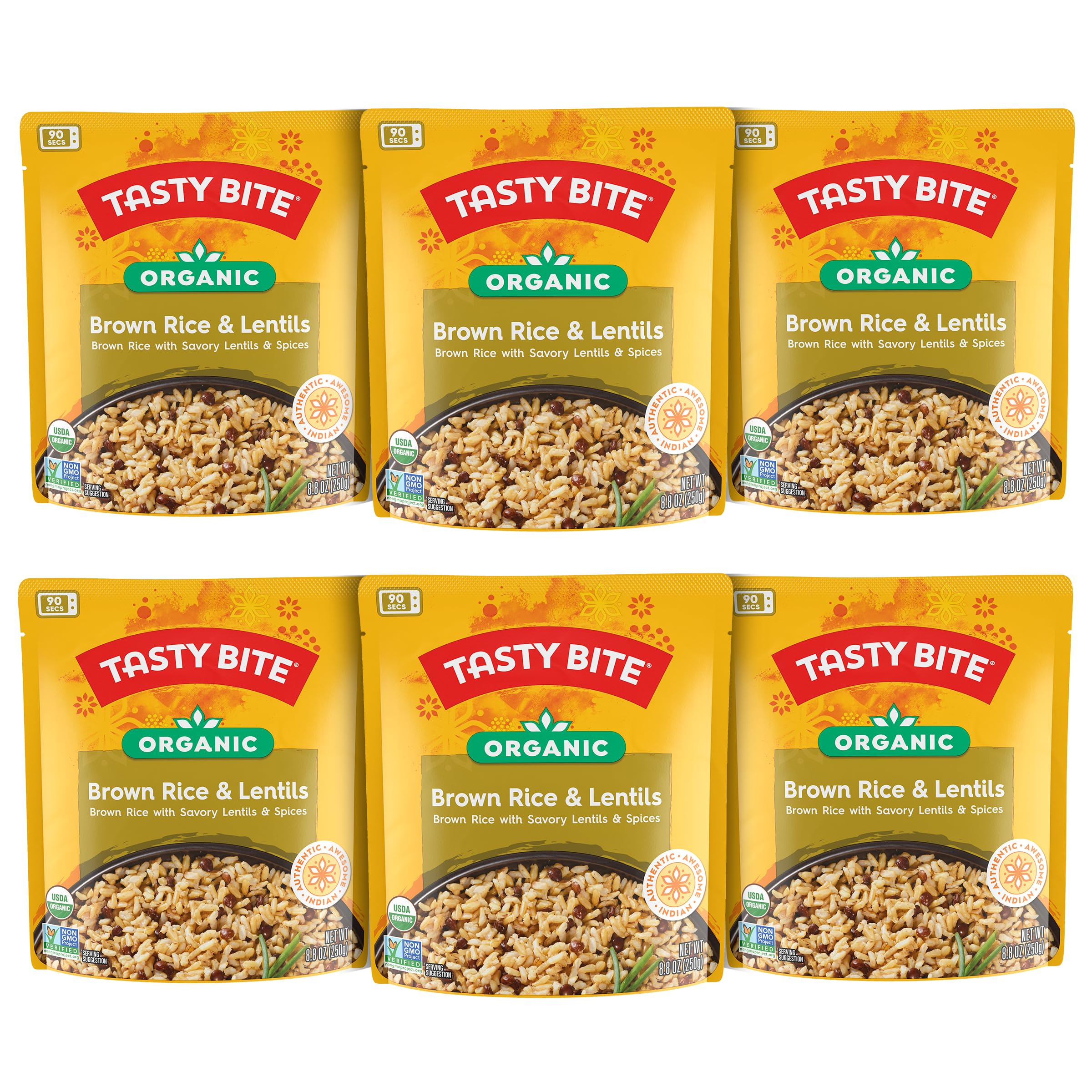 6-Pack 8.8-Oz Tasty Bite Organic Brown Rice & Lentils $13.14 w/ S&S + Free Shipping w/ Prime or on $35+