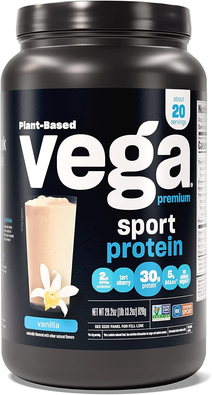 29.2-Oz Vega Sport Premium Vegan Protein Powder (Vanilla) $23.60 +$10 Amazon Credit w/ S&S + Free Shipping