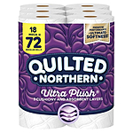 Select Accounts: 18ct Quilted Northern 3-Ply Ultra Plush Mega Roll Toilet Paper $11.55 w/ Subscribe &amp; Save