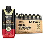 12-Count 11oz. Optimum Nutrition Gold Ready to Drink Protein Shake (Vanilla) 2 for $29.80 w/ Subscribe &amp; Save