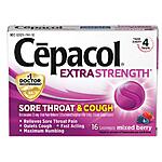 16-Count Cepacol Maximum Strength Throat and Cough Drop Lozenges (Mixed Berry) $3.28 + Free Shipping w/ Prime or on $25+