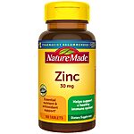 100-Count 30mg Nature Made Zinc Tablets $3 w/ S&amp;S + Free Shipping w/ Prime or on $25+