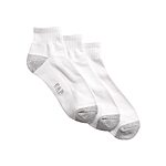 3-Pack GAP Men's Quarter Crew Socks (Optic White, One Size) $5.50 &amp; More + Free Shipping w/ Prime or on $35+