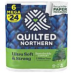 6-Count Quilted Northern Ultra Soft & Strong Mega Rolls Toilet Paper $4.70 w/ Subscribe &amp; Save