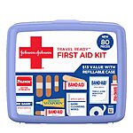 Select Accounts: 80-Piece Band-Aid Travel Ready Portable Emergency First Aid Kit $6.30 w/ Subscribe &amp; Save
