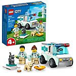 58-Piece LEGO City Vet Van Rescue Ambulance Building Toy Set $8