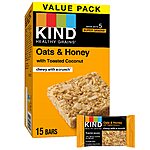 15-Count 1.2-Oz KIND Healthy Grains Bars (Oats &amp; Honey) $6.90 w/ S&amp;S + Free Shipping w/ Prime or on $35+