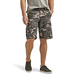 Lee Men's Big & Tall Dungarees Belted Wyoming Cargo Short (Ash Camo or Khaki) $10.80 w/ Subscribe &amp; Save