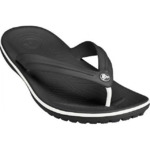 Crocs Unisex Crocband Flip Thong Sandal (Black, Men 12/Women 14) $9.90
