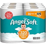 16-Pack Angel Soft 2-Ply Bathroom Tissue Mega Roll $8.99 + Free Store Pickup on $10+ @ Walgreens