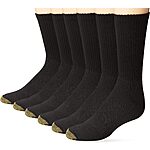 6-Pairs Gold Toe Men's Cotton Short Crew Athletic Socks (Black or White) $13.20 + Free Shipping w/ Prime or on $35+