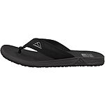 Reef Men's Phantoms Flip Flop Sandals (Black, limited sizes) $21.45