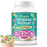 2.03-Lb Orgain Organic Vegan Protein Powder (Fruity Cereal) $20.25 w/ Subscribe &amp; Save