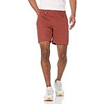 Amazon Essentials Men's Straight-Fit 7&quot; Inseam Stretch 5-Pocket Shorts (Chestnut Brown or Light Blue, Various Sizes) $12.40 &amp; More + Free Shipping w/ Prime or on $35+