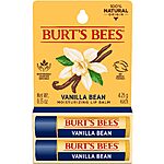 2-Count Burt's Bees 100% Natural Moisturizing Lip Balm (Vanilla Bean) $4.66 w/ S&amp;S + Free Shipping w/ Prime or on $35+