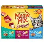 12-Pack 2.75-Oz Meow Mix Seafood Favorites Wet Cat Food (Variety Pack) $4.60 (First Autoship Order) + Free S&amp;H on $35+
