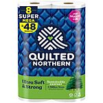 8-Count Quilted Northern Ultra Soft &amp; Strong or Ultra Plush Toilet Paper Super Mega Rolls (~48 Regular Rolls) $10.84 w/ S&amp;S &amp; More + Free Shipping w/ Prime or on $35+