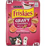 16-Lb Purina Friskies Dry Cat Food (Gravy Swirlers or Tender & Crunchy Combo) $12 w/ Subscribe &amp; Save