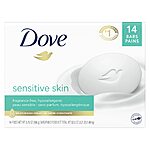 14-Pack 3.75-Oz Dove Beauty Bar: Original or Sensitive Skin $9.45 w/ Subscribe &amp; Save