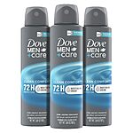 3-Count 3.8-Oz Dove Men+Care Antiperspirant Dry Spray Deodorant (Clean Comfort) $8.85 w/ S&amp;S + Free Shipping w/ Prime or on $35+