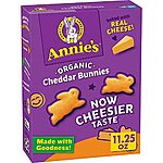11.25-Oz Annie's Organic Cheddar Bunnies Baked Snack Crackers $3.23 w/ S&amp;S + Free Shipping w/ Prime or on orders over $25