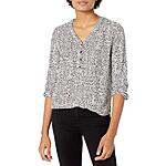 Amazon Essentials Women's 3/4 Sleeve Button Popover Shirt $8 + Shipping is free w/ Prime or on 35+