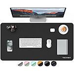 31.5&quot;x15.8&quot; Tecknet Leather Desk Mat Pad (3 Colors) $5.99 + Free Shipping w/ Prime or on $35+