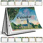 6&quot; x 8&quot; Gannyfer Desk Calendar (July 2025 - Dec 2026) w/ Daily Blocks, Notes, To-Do List &amp; 3 Funny Stickers $2.49 + Free Shipping w/ Prime or on $35+