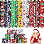 [Prime] 36-Piece Genuvi Kids Christmas Slap Bracelets  $4.55 + Free Shipping