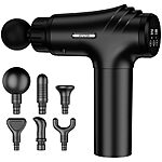 [Prime] AYURA 30-Speed Deep Tissue Massage Gun w/ 6 Attachments (Black) $16.99 + Free Shipping