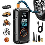 Ziweo 150PSI Tire Inflator &amp; Portable Air Compressor (Black) $11.49 + Free Shipping w/ Prime or on $35+