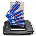 [Prime] Mupoer Rechargeable Ultra Thin Battery Charger (Ultra Thin Charger +4AA3600mWh) $5.99 + Free Shipping
