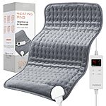 12.1"x24.1" ZUODUN Heating Pad for Back, Neck & Shoulder Pain Relief (Mist Gray) $10.70