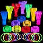 100-Piece 8&quot; JOYIN Glow sticks Bulk Party Favors Pack  $6.39 + Free Shipping w/ Prime or on $35+