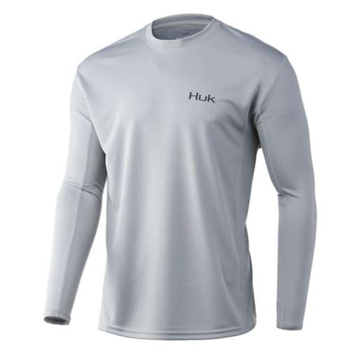 HUK Men's Standard Icon X Long Sleeve Performance Fishing Shirt w/ UPF 50 Protection (Overcast Grey) $13.99 & More + Free Store Pick-up @ Scheels or Free shipping on $75+