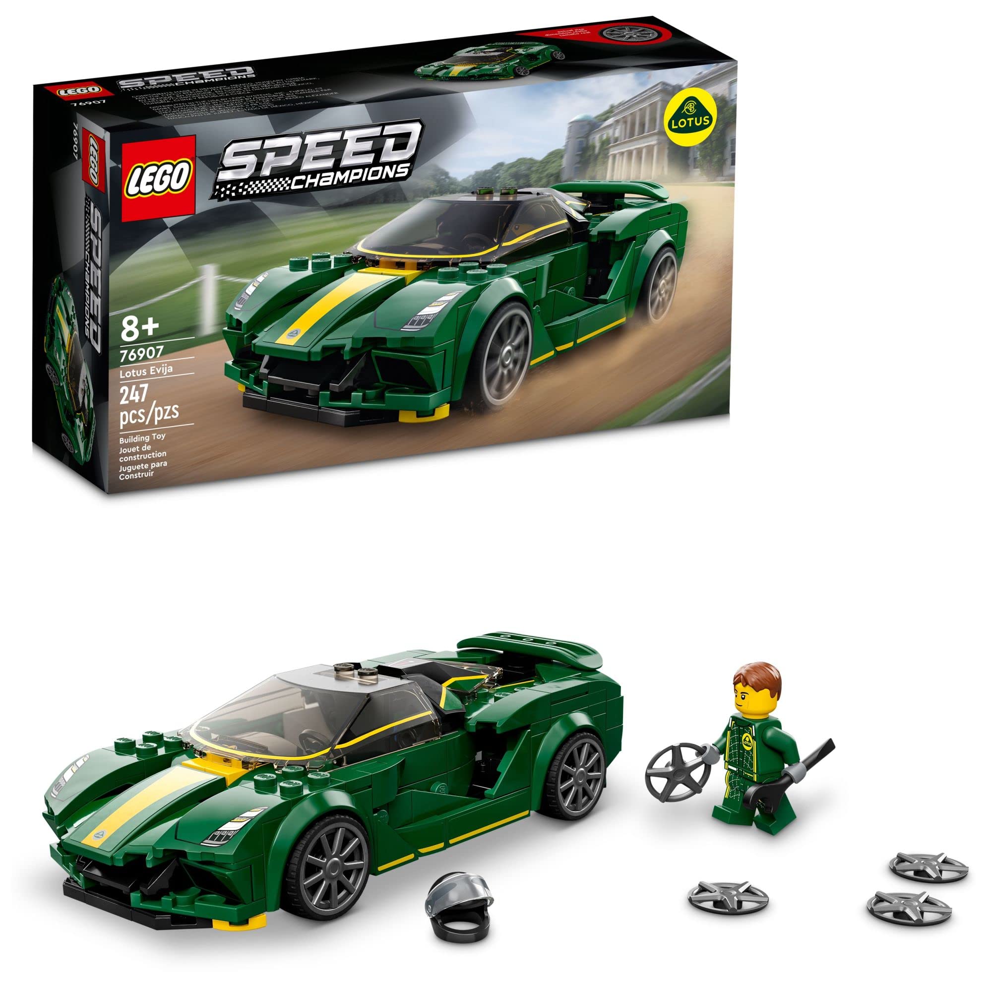247-Pieces LEGO Speed Champions Lotus Evija 76907 Car Model Building Kit $15.99 + Free Shipping w/ Prime or on $35+