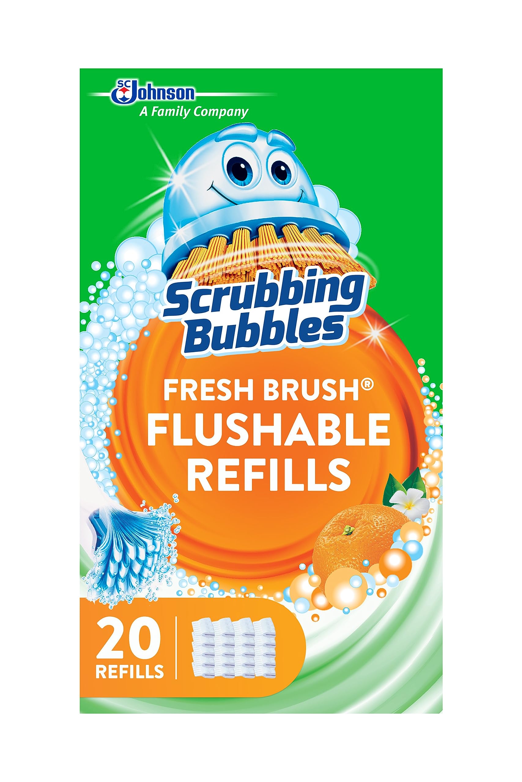 20-Count Scrubbing Bubbles Fresh Brush Flushable Refills (Citrus) $6.29 w/ S&S + Free Shipping w/ Prime or on $35+