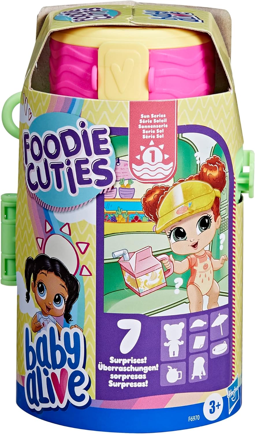 Baby Alive Foodie Cuties Bottle w/ 3" Doll & 7 Surprises (Sun Series 1) $3.56 + Free Shipping w/ Prime or on $35+