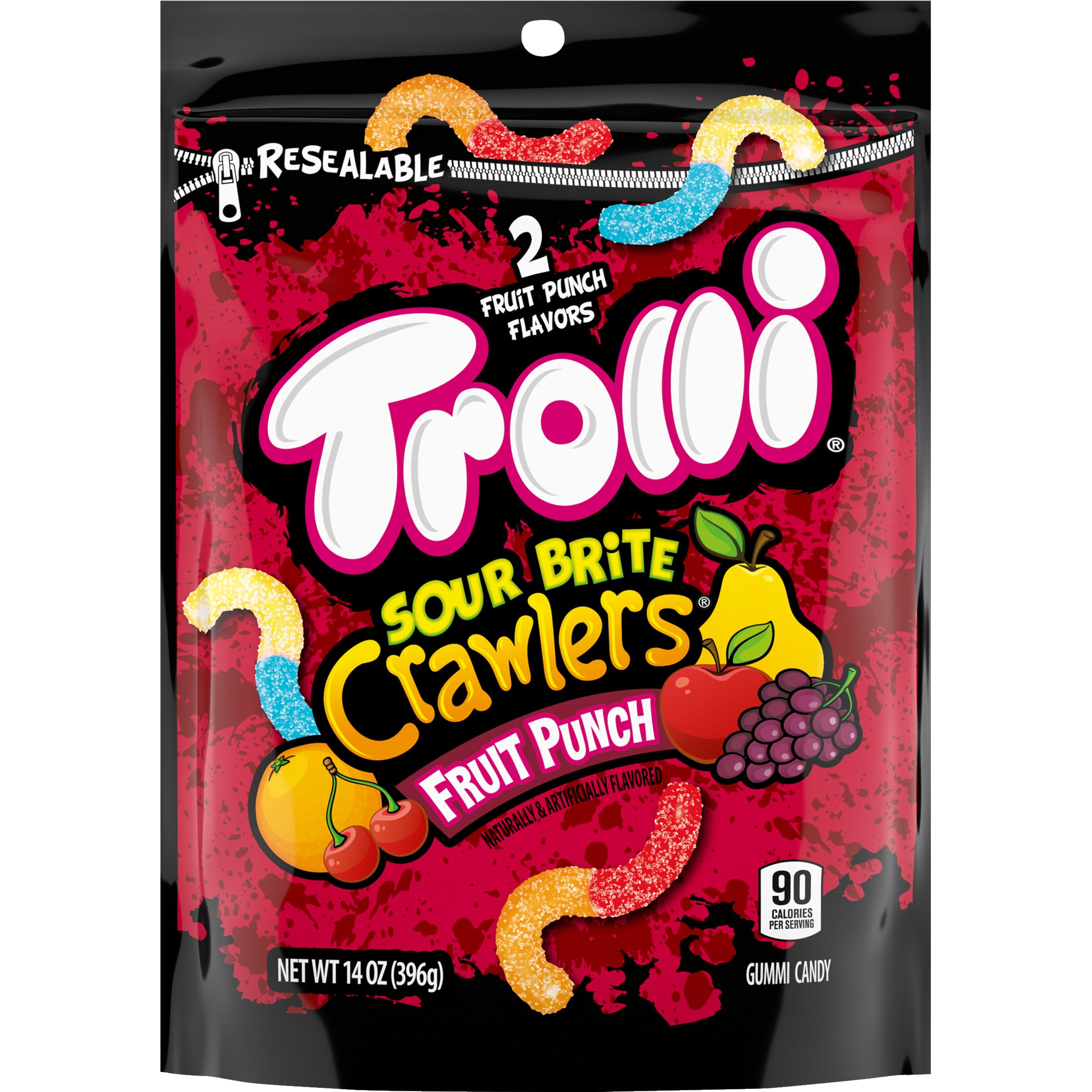 14-Oz Trolli Sour Brite Crawlers Candy Sour Gummy Worms (Fruit Punch) $2.23 + Free Shipping w/ Prime or on $35+
