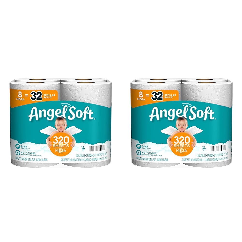64-Count Angel Soft 2-Ply Mega Rolls Toilet Paper $51.92 + $15 Amazon Credit + Free Shipping
